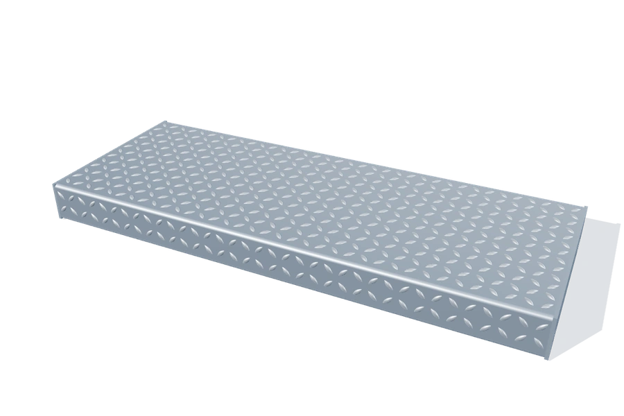 Tränenblechstufe 800 × 305 mm – schematische Maßdarstellung