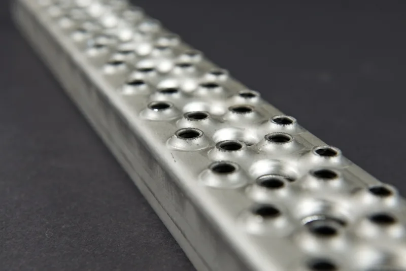 Leitersprosse Rund, Stahl roh 495x55x30x2 mm - Bild 2