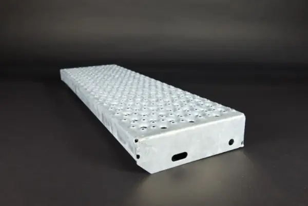 Sicherheitsstufe Rund S, feuerverzinkt 1000x300x40/70x2 mm - Bild 2
