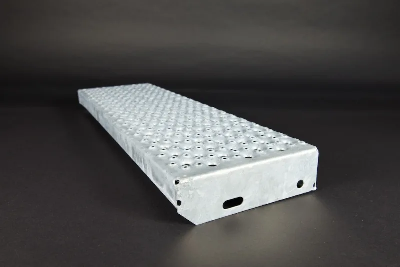 Sicherheitsstufe Rund S, feuerverzinkt 800x240x40/70x2 mm - Bild 2