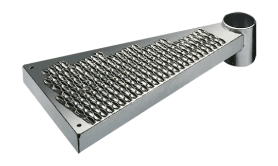 Spindelstufe Stabil, Stahl roh 900x127x2,5 mm, o. Rohrhülse, N15-16 rechtsdrehend