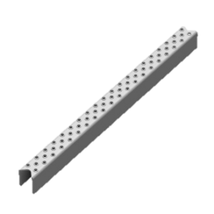 Leitersprosse LO/4, DD11 roh, 22.5×30×2 mm