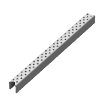 Leitersprosse LO/4, DD11 roh, 22.5×30×2 mm – Ansicht 1