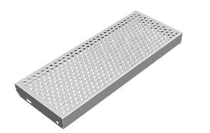 Treppenstufe Rotec-Rund N 08, DD11 feuerverzinkt, 270×40/70×2 mm – Ansicht 1
