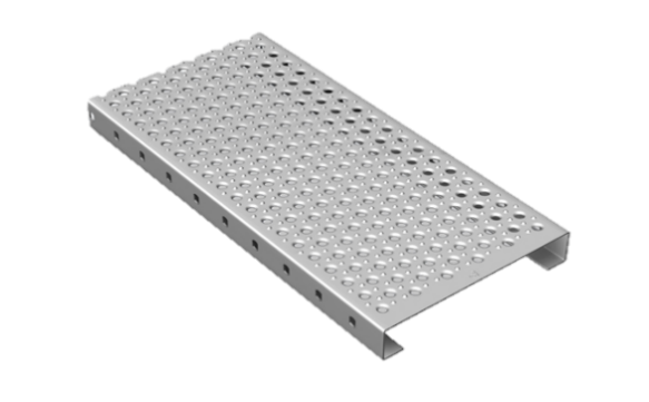 Profilrost Rotec-Rund N 08, DD 11 feuerverzinkt, 240×40×2.5 mm – Ansicht 1
