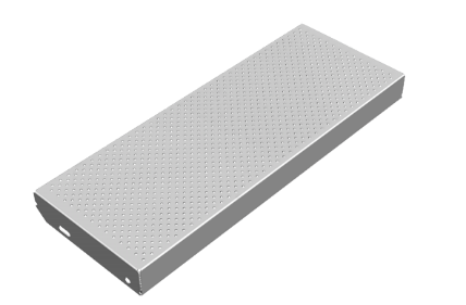 Treppenstufe Rotec-Kegel, DD11 feuerverzinkt, 240×40/70×2.5 mm – Ansicht 2