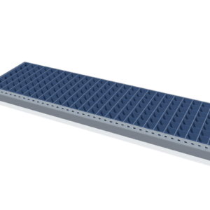 Gitterroststufe 900 × 270 mm – schematische Maßdarstellung