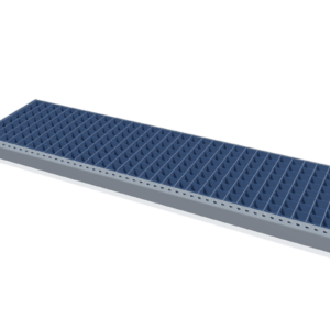 Gitterroststufe 1100 × 305 mm – schematische Maßdarstellung
