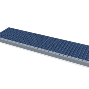 Gitterroststufe 1200 × 305 mm – schematische Maßdarstellung