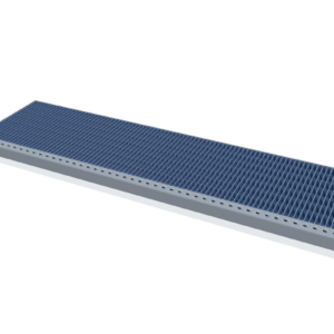 Gitterroststufe 1000 × 270 mm – schematische Maßdarstellung